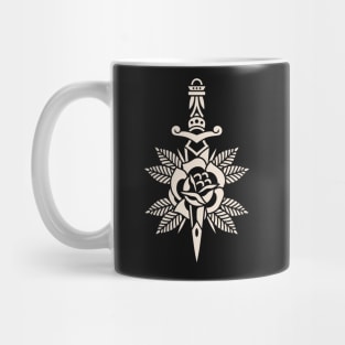 Rose dagger tattoo Mug